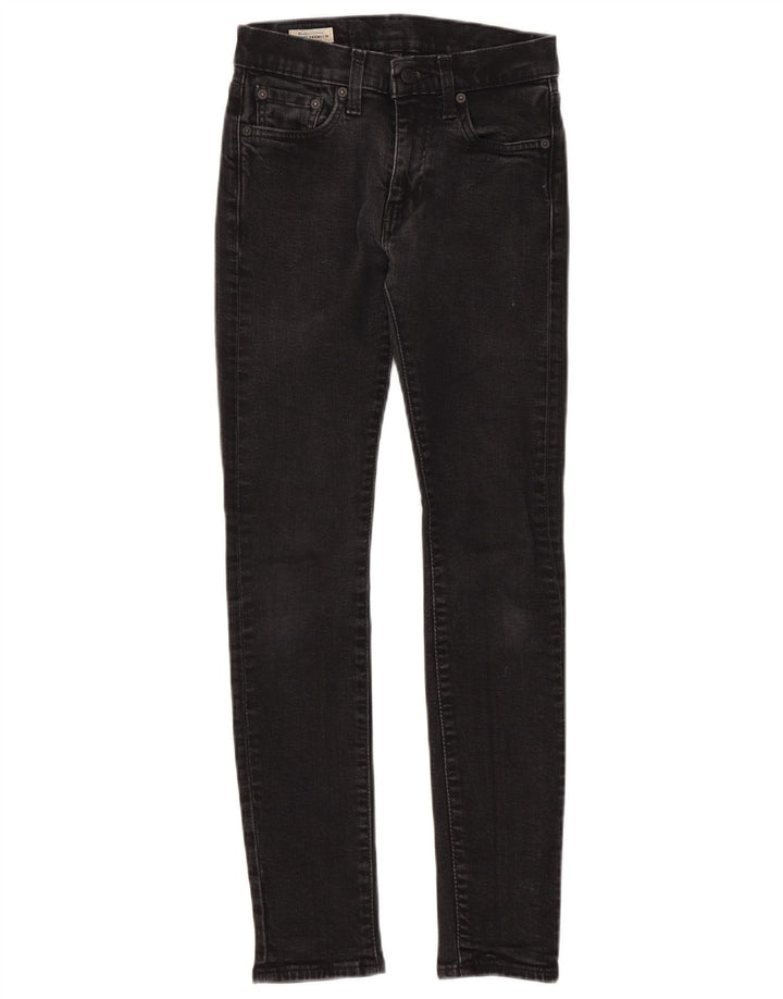 Женские джинсы скинни Levi's W28 L29, черный хлопок