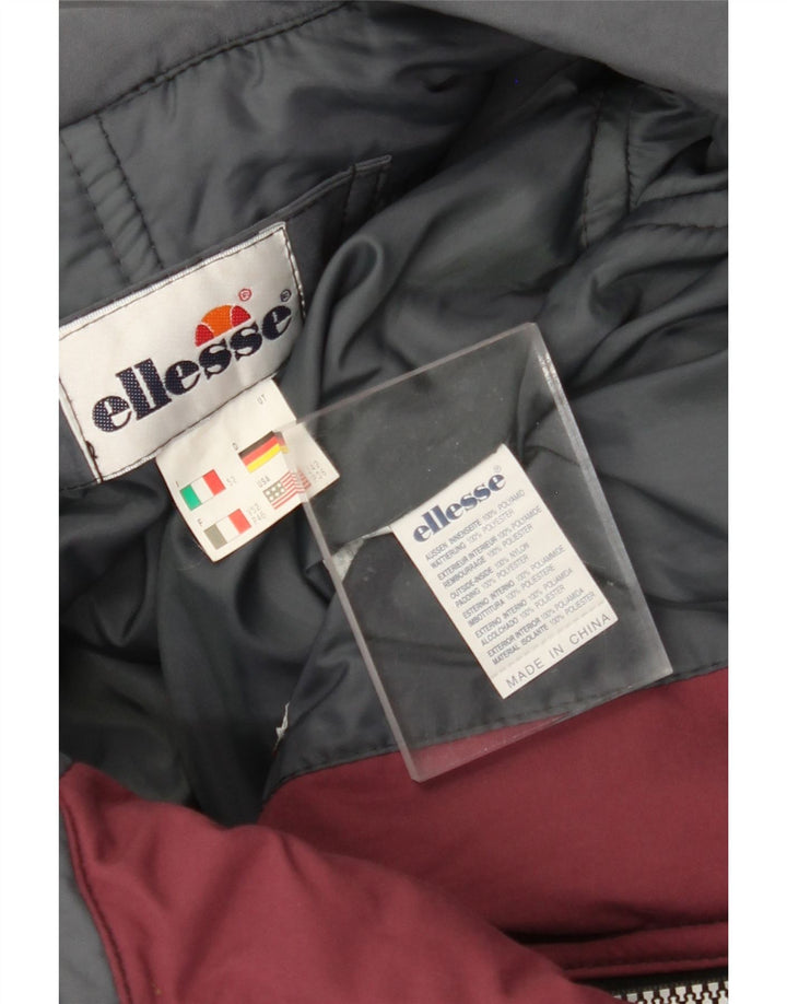 Мужской лыжный комбинезон ELLESSE IT 52 XL бордовый полиамид с цветными блоками