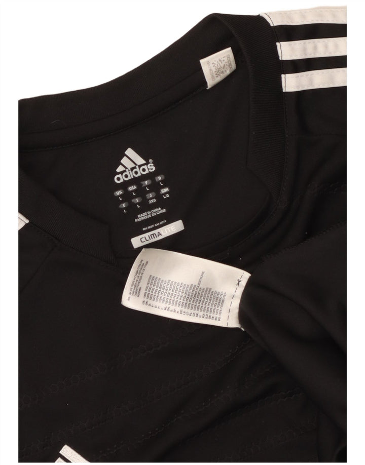 Мужская футболка Adidas Climalite, большой черный полиэстер