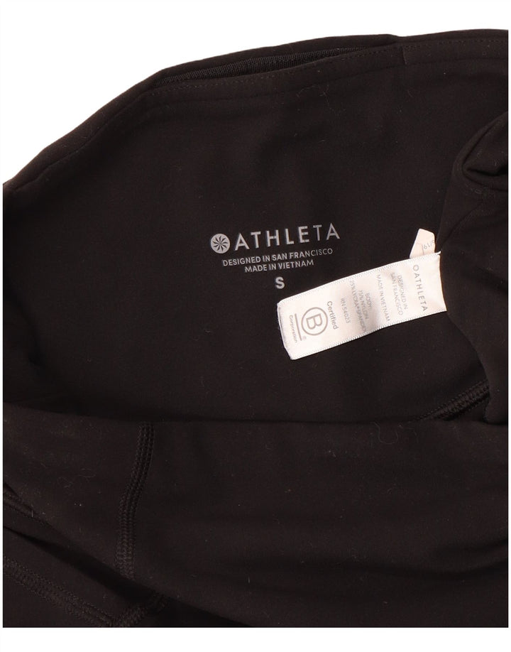 Женские леггинсы ATHLETA UK 10, маленькие, черные, нейлоновые
