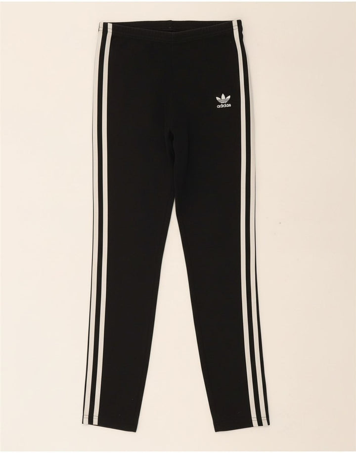 ADIDAS Girls Leggings 12-13 Years  Black