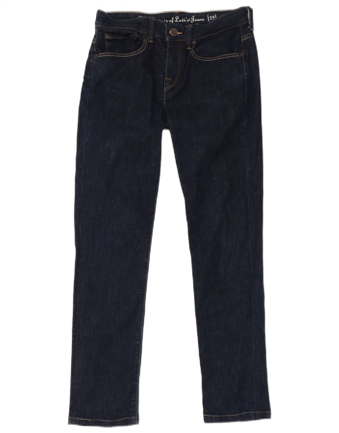 Женские узкие джинсы Levi's W29 L29 Темно-синие