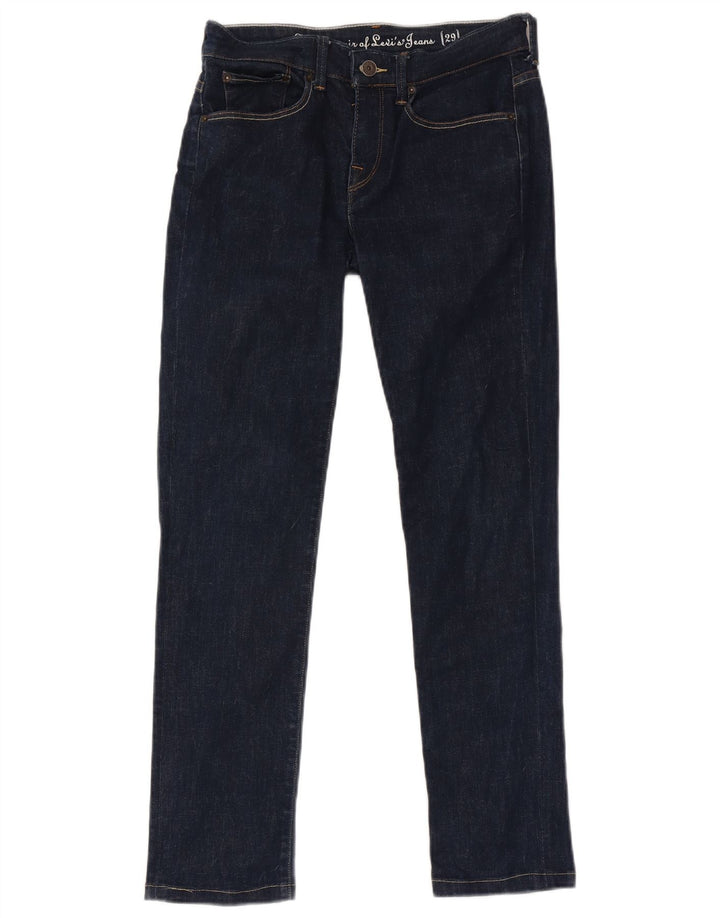 Женские узкие джинсы Levi's W29 L29 Темно-синие
