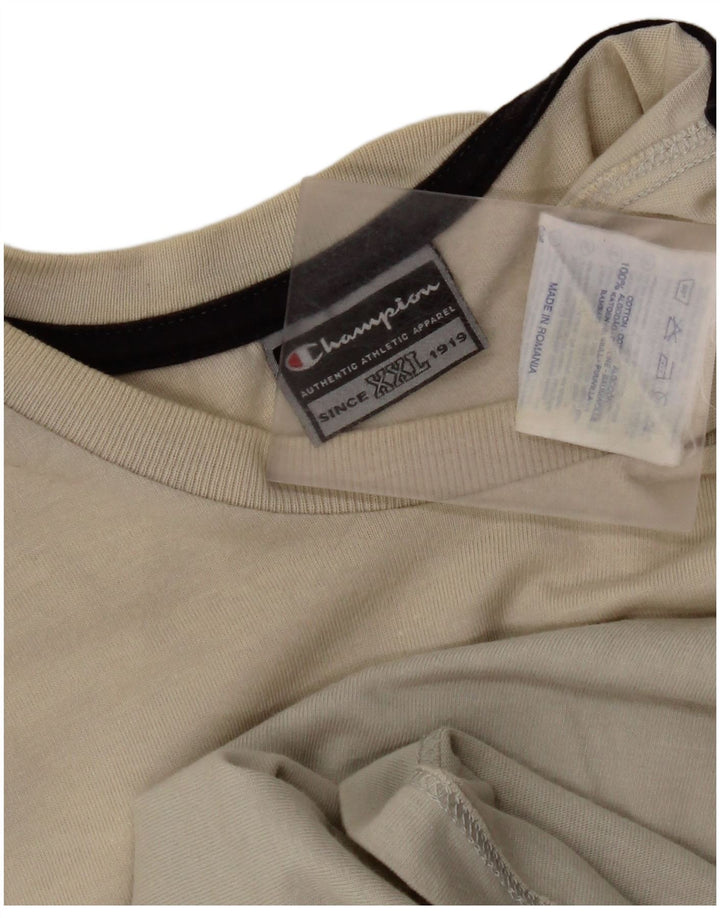 Мужская футболка с рисунком Champion 2XL, серая, хлопок