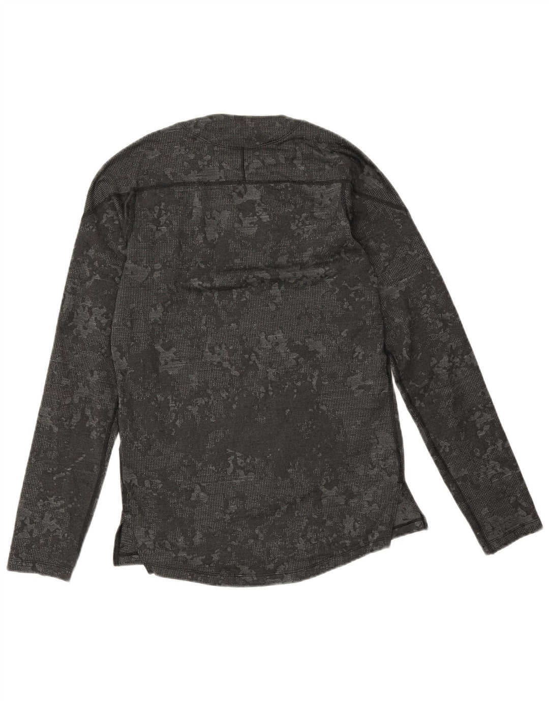 Мужские кроссовки Nike Dri Fit Slim Fit с длинными рукавами, маленький серый камуфляжный полиэстер