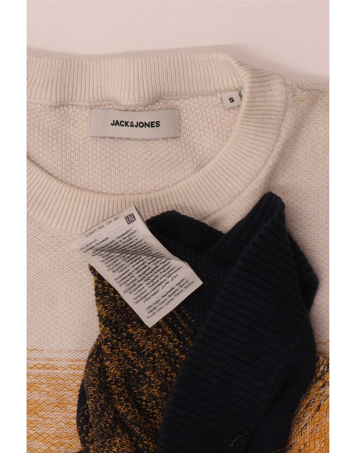 Мужской джемпер с круглым вырезом Jack & Jones, маленький разноцветный полосатый