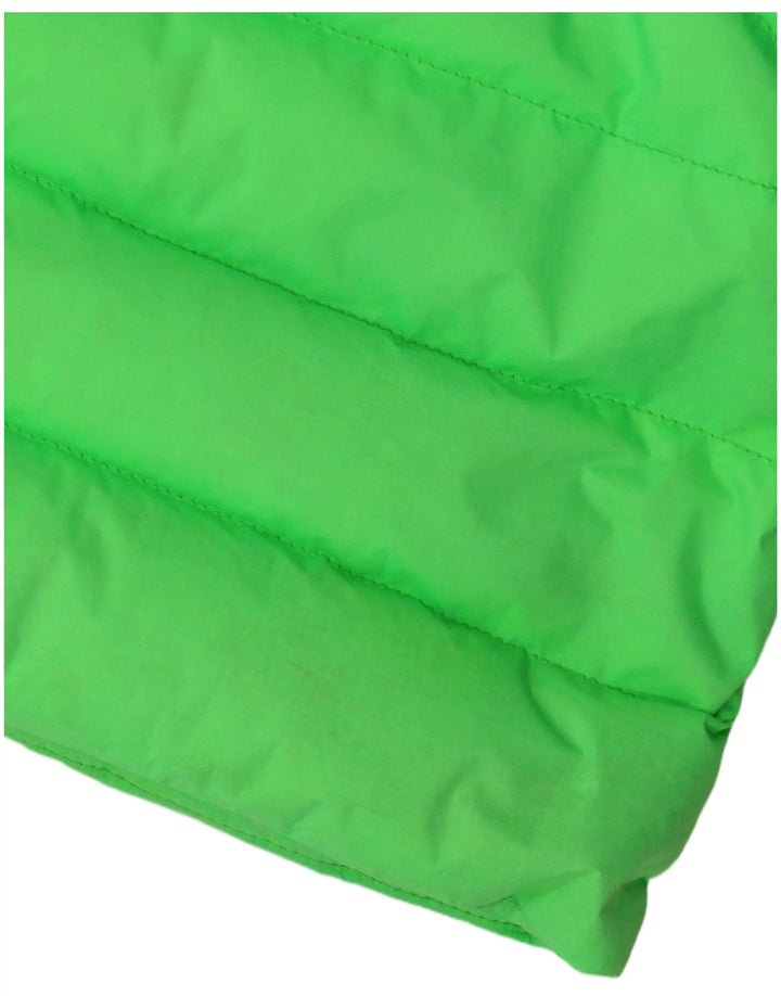 Утепленная куртка с капюшоном Diesel для мальчиков 10–11 лет, зеленый нейлон