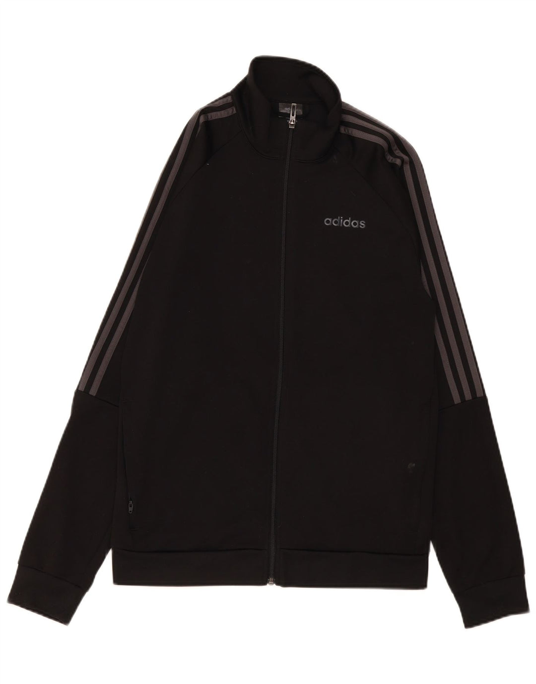 Мужская спортивная куртка Adidas Climalite UK 40/42, средний черный полиэстер