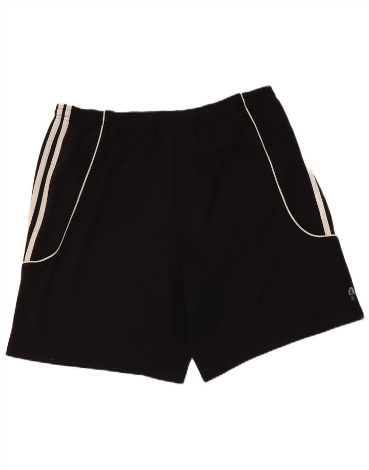 Мужские спортивные шорты Adidas Climalite, большие черные из полиэстера
