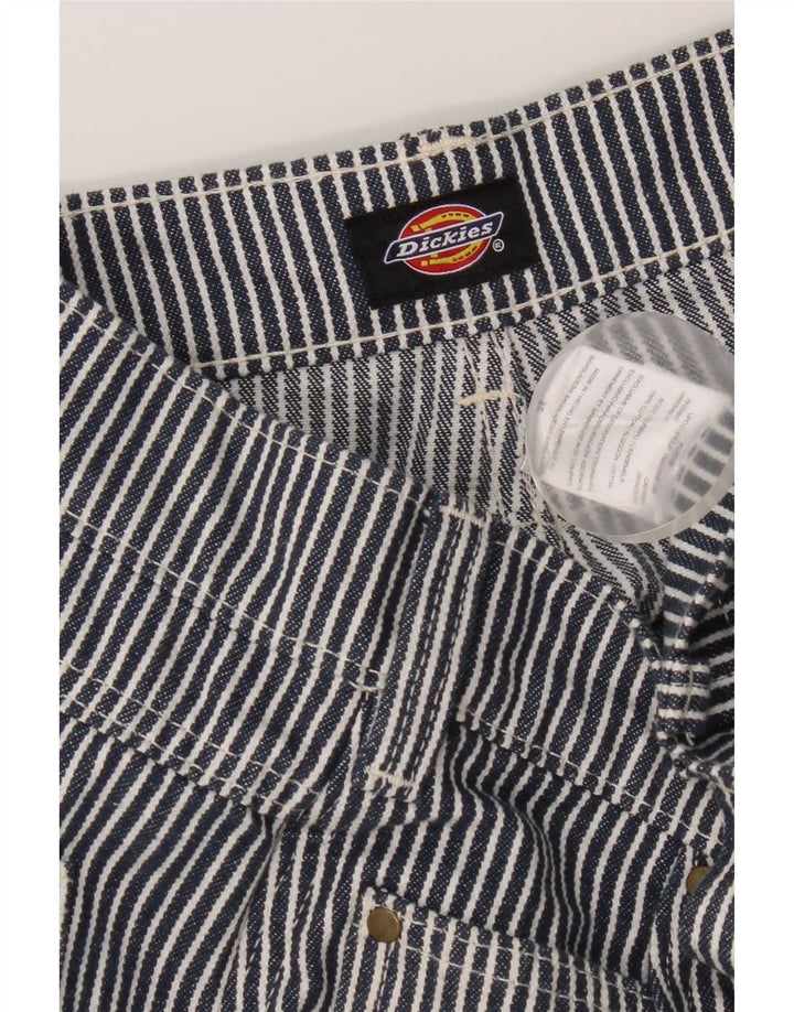 Мужские шорты-карго Dickies W34, большие темно-синие полосатые хлопковые шорты