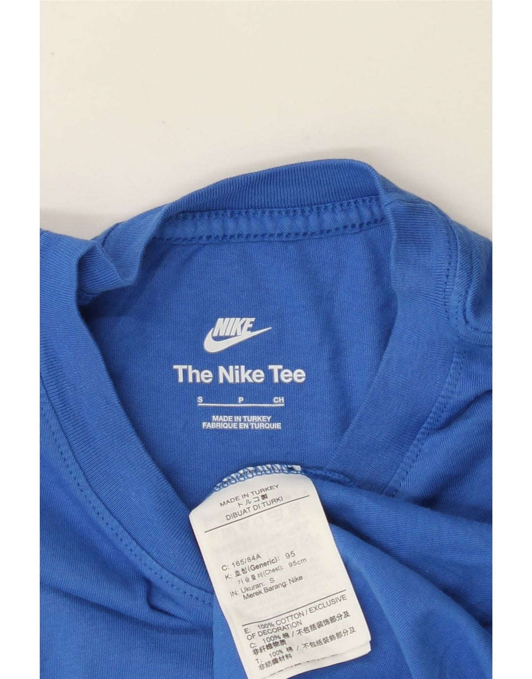 Мужская футболка с рисунком NIKE, маленький синий хлопок, маленький размер