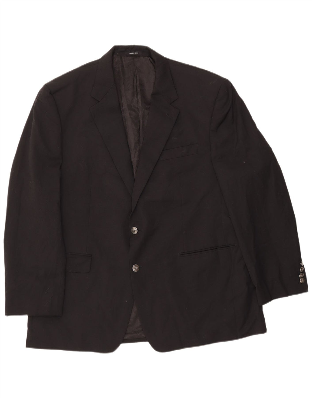 Мужской пиджак на 2 пуговицах Ralph Lauren, Великобритания, 46, 2XL, черная шерсть