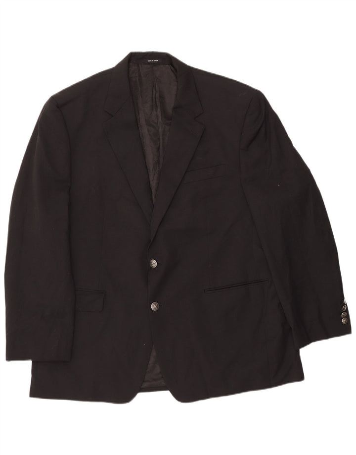 Мужской пиджак на 2 пуговицах Ralph Lauren, Великобритания, 46, 2XL, черная шерсть