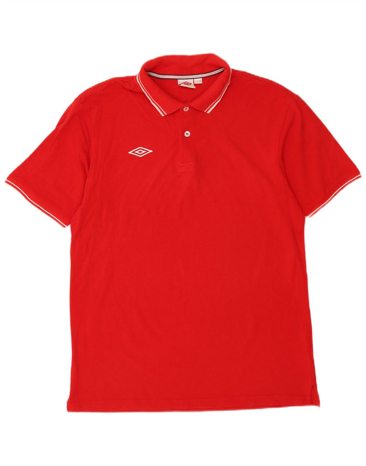 Мужская рубашка-поло Umbro 2XL, красный хлопок