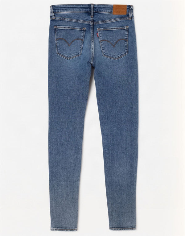 Женские джинсы скинни Levi's 721 с высокой посадкой W28 L30, синие, хлопок