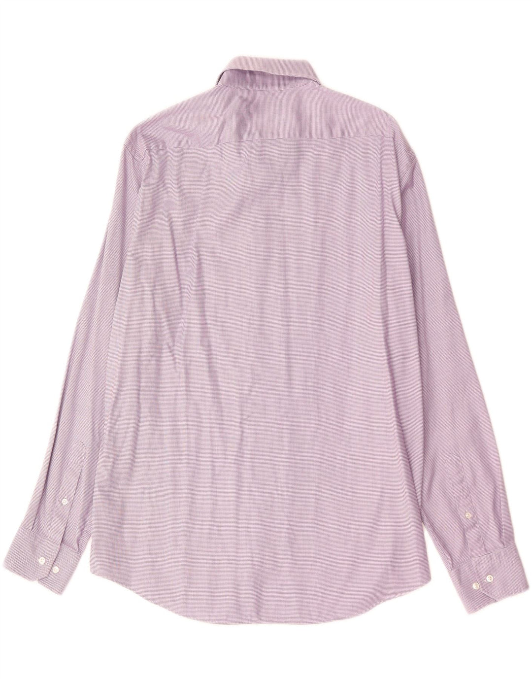 Мужская рубашка стандартного кроя Hugo Boss, размер 44 XL, фиолетовый хлопок