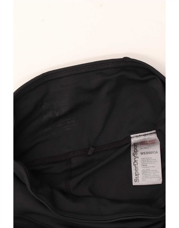Женские леггинсы с рисунком Superdry UK 10, маленькие черные полиэстер