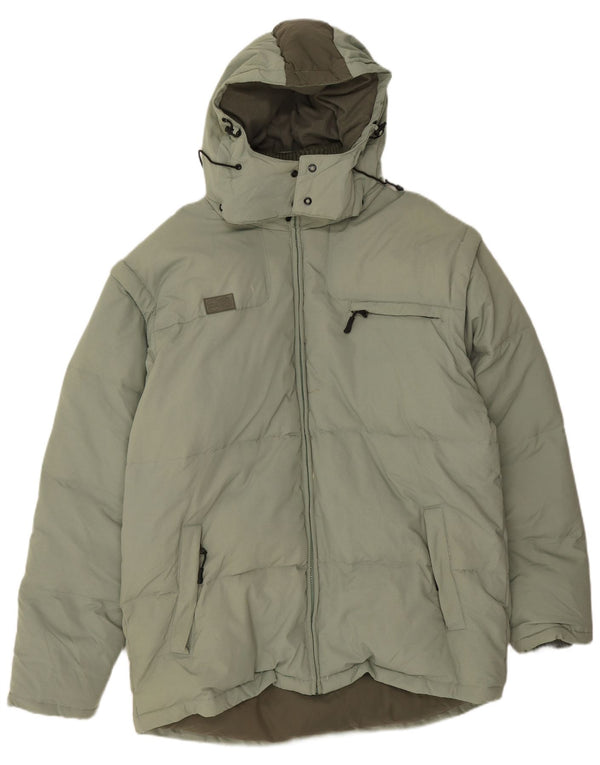 Fila Мужская утепленная куртка с капюшоном UK 42 XL Зеленый полиамид