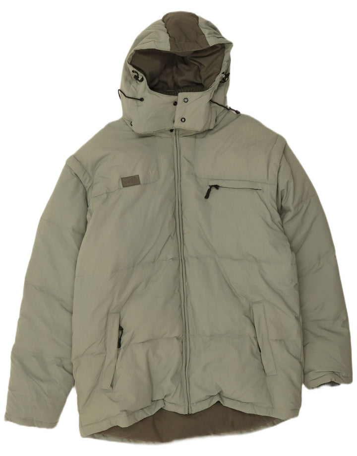 Fila Мужская утепленная куртка с капюшоном UK 42 XL Зеленый полиамид