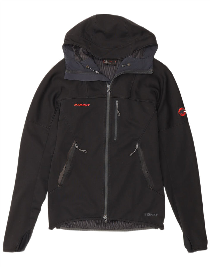Женская ветровка с капюшоном Mammut UK 14, средний черный полиэстер