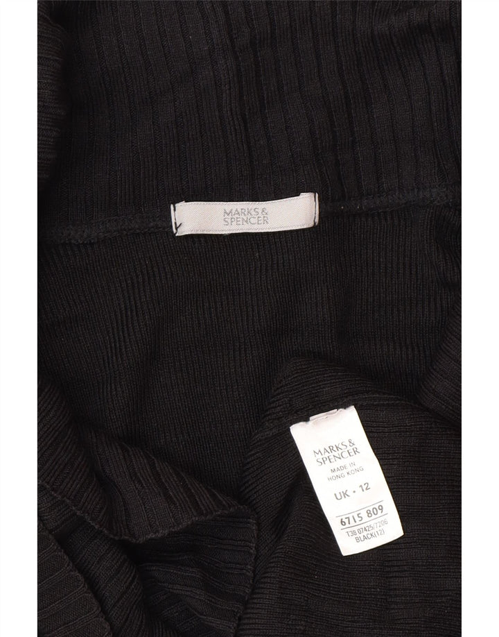 Женский кардиган Marks & Spencer UK 12, средний черный акрил