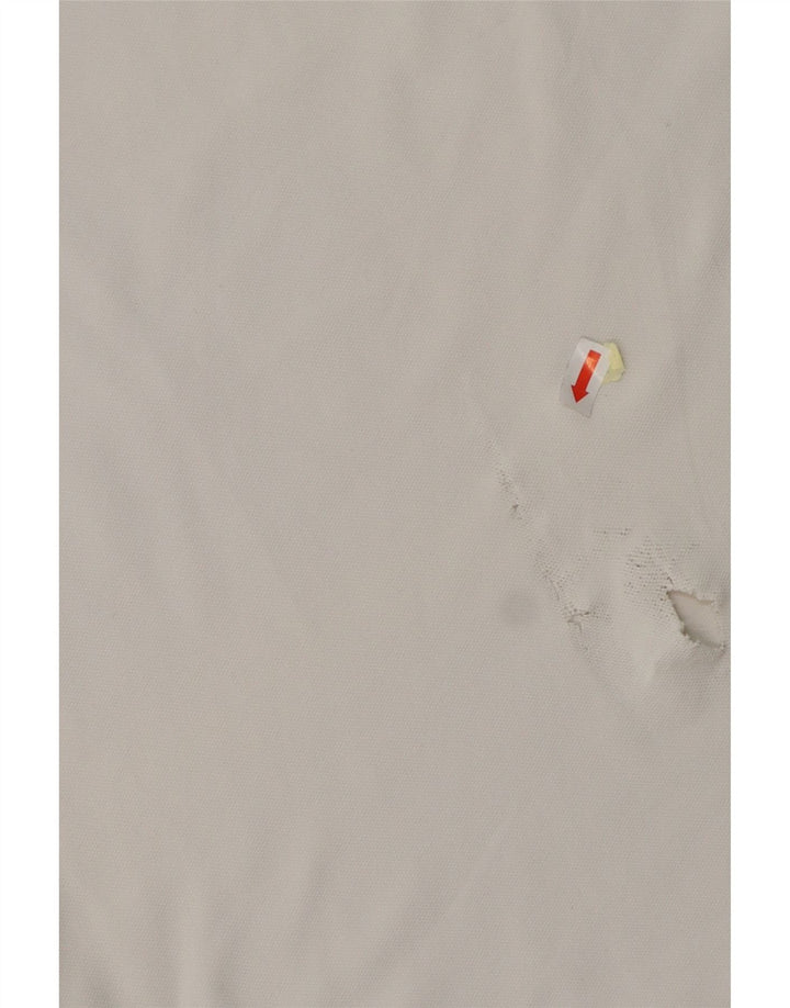 Мужская рубашка-поло CONTE OF FLORENCE среднего размера, белый хлопок, хлопок