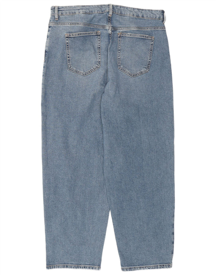 Женские джинсы с высокой талией MARKS & SPENCER, Великобритания, 16, большие, W34, L28, синие