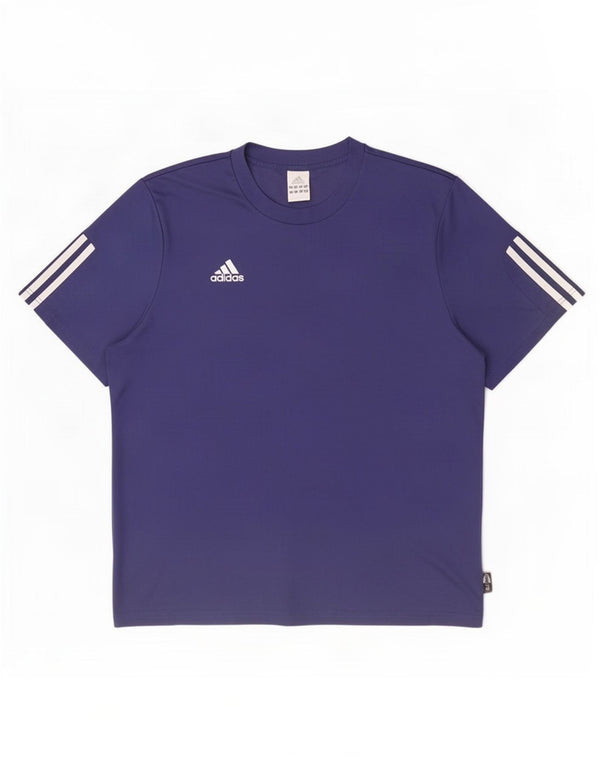Мужская футболка Adidas Climalite, большой темно-синий полиэстер