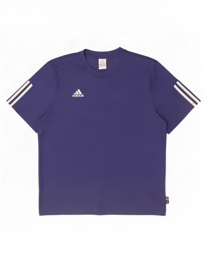 Мужская футболка Adidas Climalite, большой темно-синий полиэстер