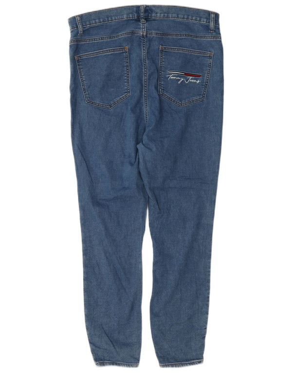 Женские джинсы скинни с завышенной талией Tommy Hilfiger США 14 XL W34 L27 Синие