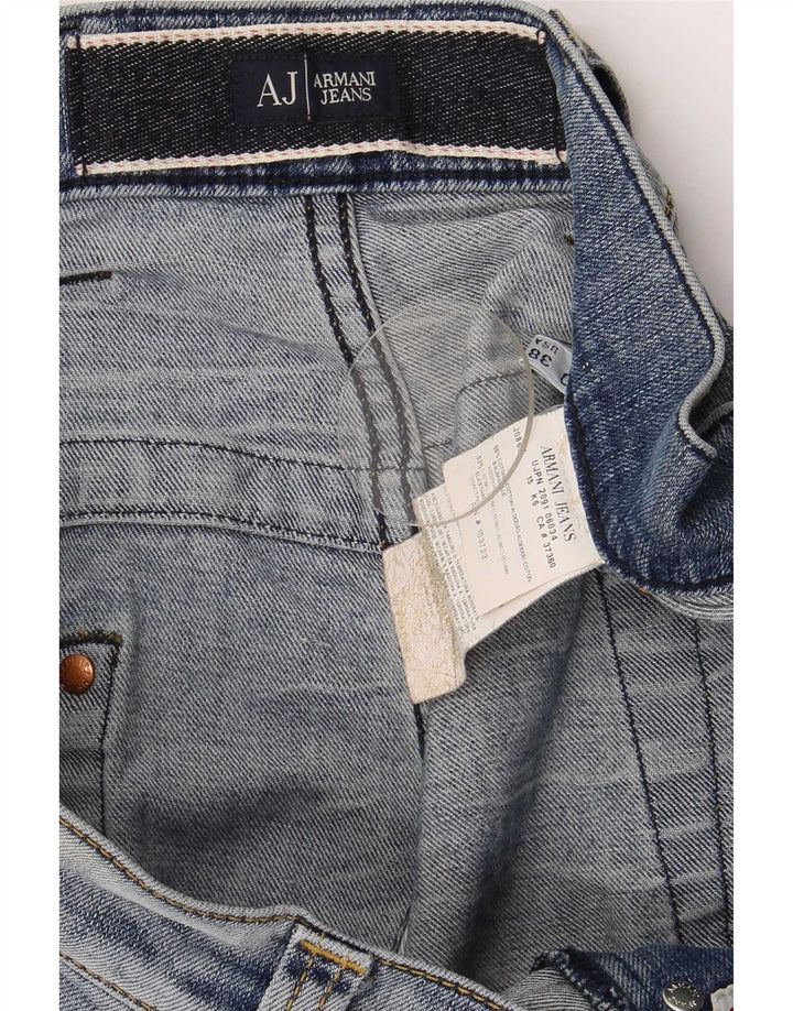 Мужские прямые джинсы Armani W38 L32, синий хлопок