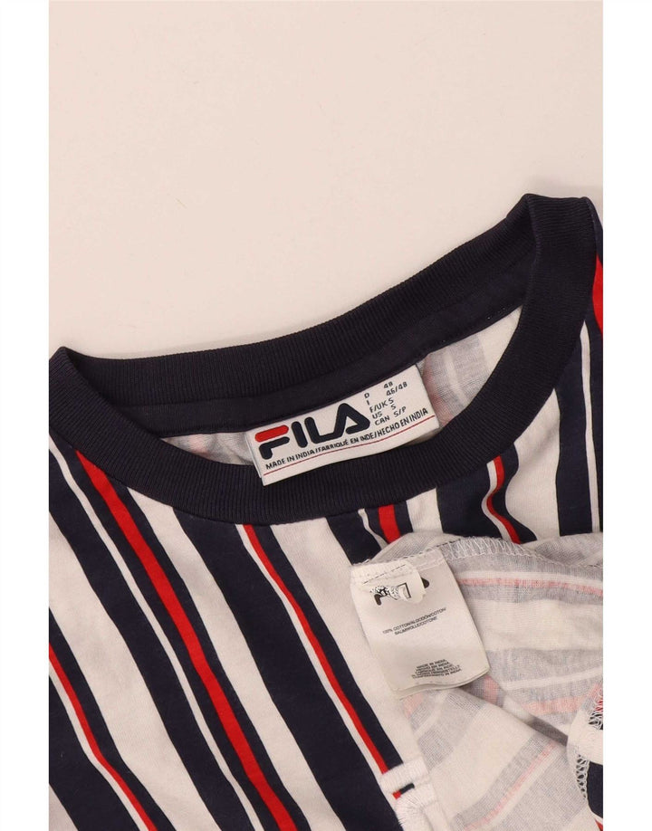 Fila Мужская футболка с рисунком, маленькая хлопковая разноцветная полоска