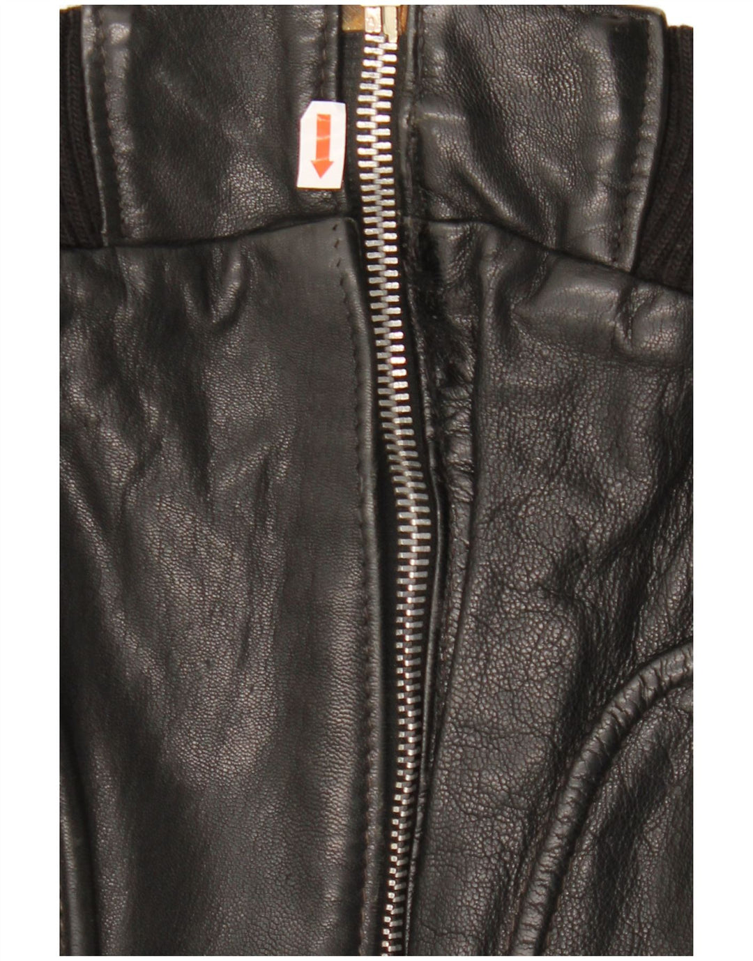 Мужская кожаная куртка VINTAGE UK 40, большая черная кожаная