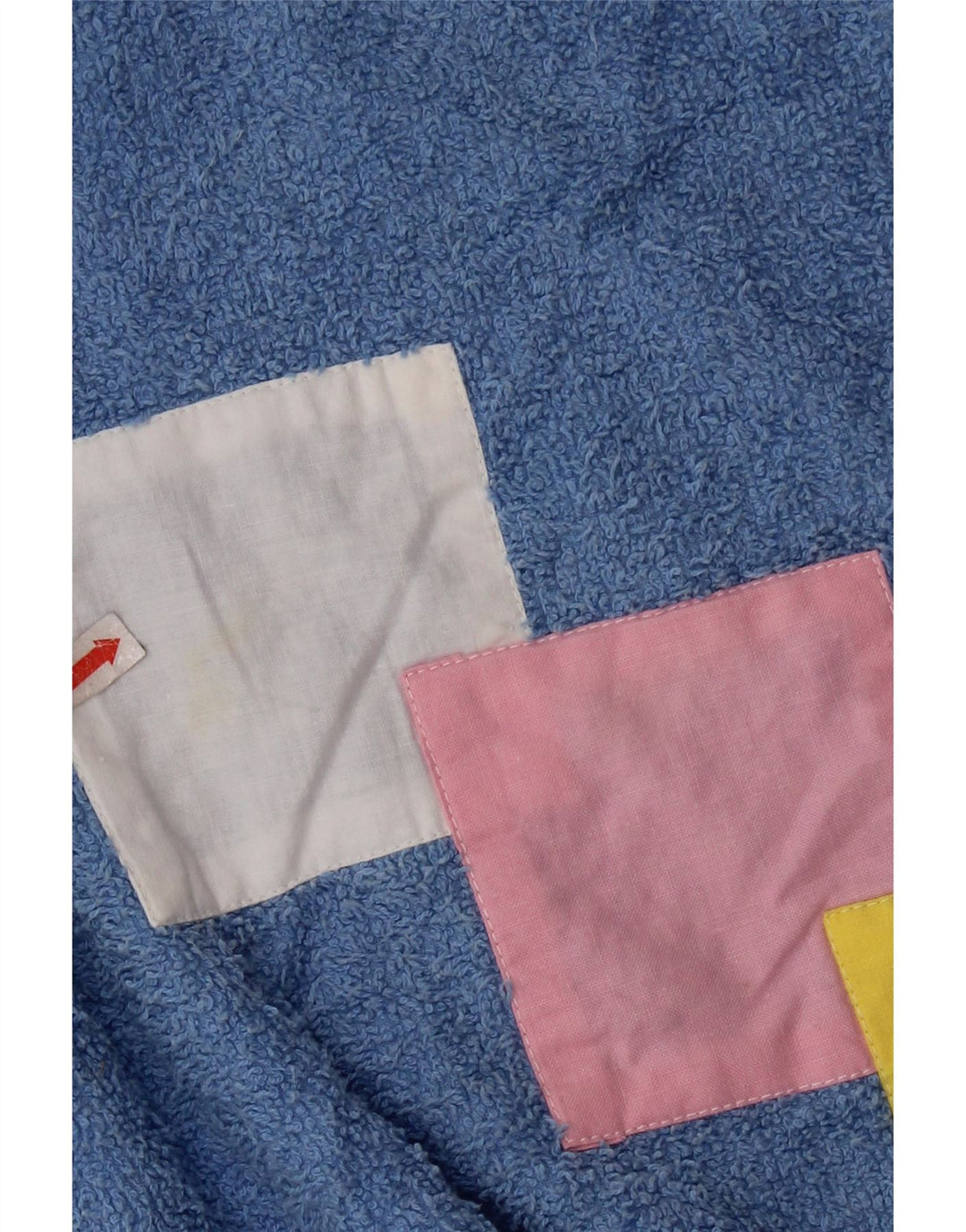 ВИНТАЖНЫЙ женский джемпер с вырезом «лодочкой», Великобритания, 16, большой синий цвет с цветными блоками