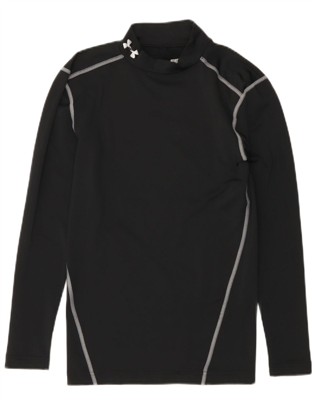 Женский компрессионный топ с рисунком Under Armour с длинным рукавом, Великобритания, 8, маленький черный