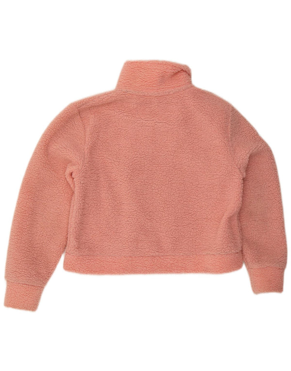 Женская флисовая куртка большого размера Superdry Teddy Bear UK 10, маленькая розовая