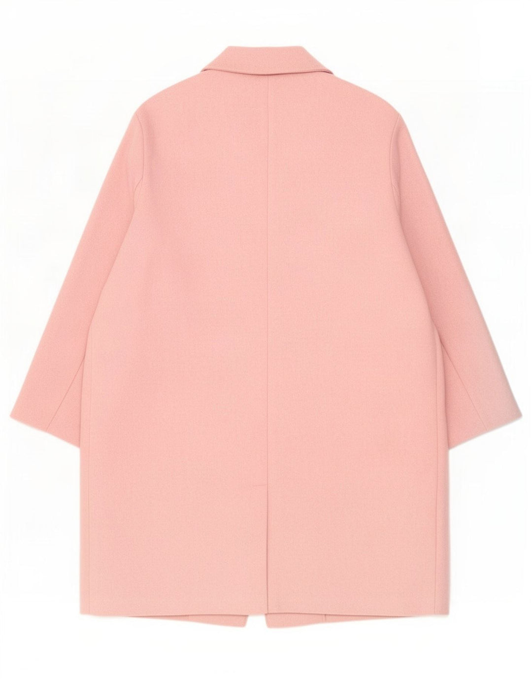 Женское пальто Marks & Spencer UK 18 XL розовое из полиэстера