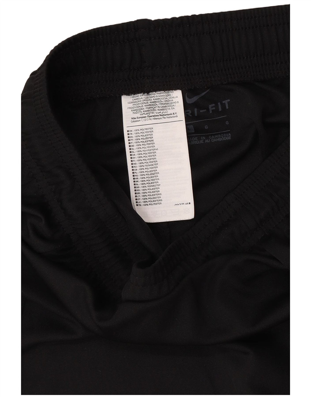 Мужские спортивные шорты Nike Dri Fit, большие черные, полиэстер