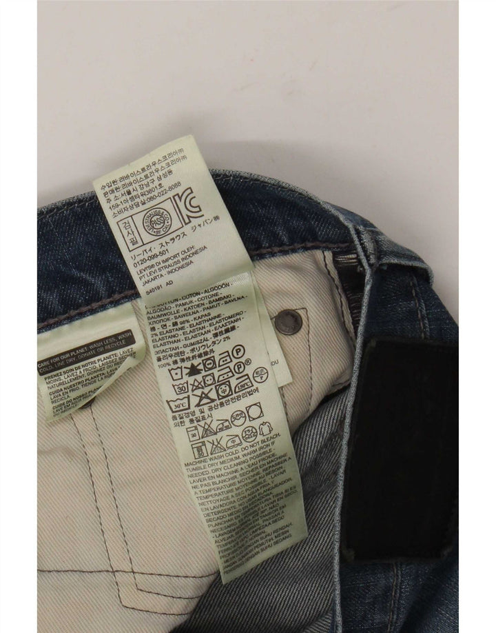 Мужские узкие джинсы Levi's W33 L34 синие, хлопок