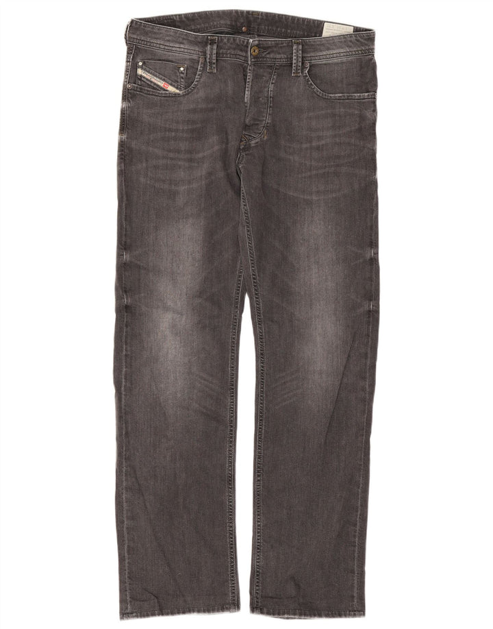 Мужские прямые джинсы Diesel Larkee Regular W34 L32, серый хлопок