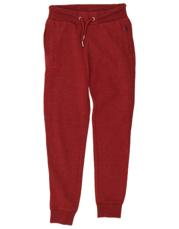 Женские спортивные брюки Superdry Joggers UK 10, маленькие бордовые, хлопок
