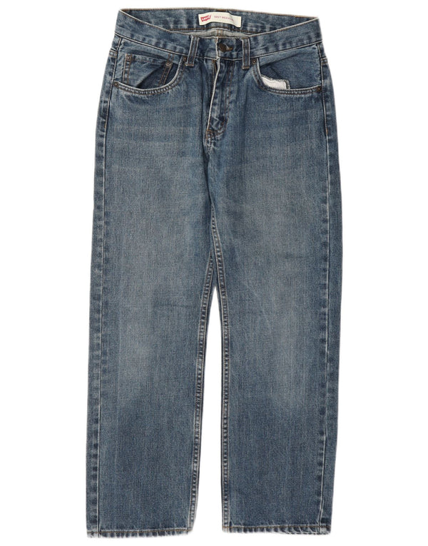 Прямые джинсы Levi's 505 для мальчиков 15–16 лет W28 L28, синий хлопок