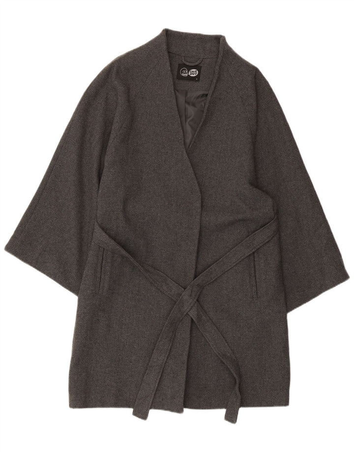 CHEAP MONDAY Женское пальто UK 10, маленькое серое акрил