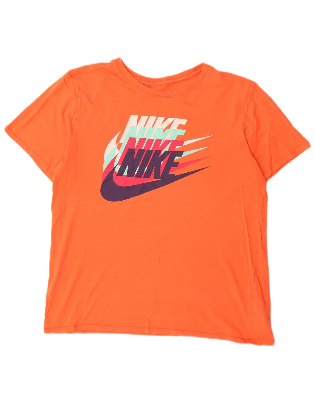 Мужская футболка с рисунком Nike, большой оранжевый хлопок