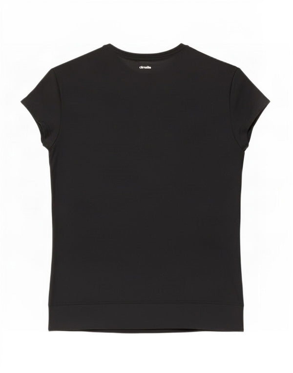 Женская футболка Adidas Climalite Top UK 12/14, средний черный полиэстер