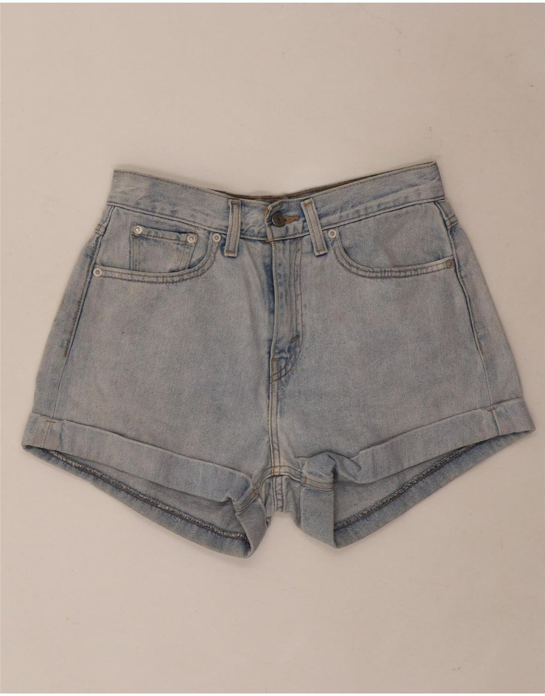 Женские джинсовые шорты Levi's W27, маленькие синие, хлопок
