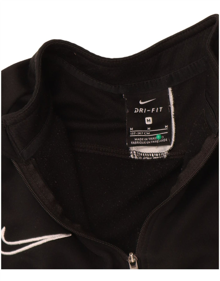 Джемпер-свитшот Nike Dri Fit для мальчиков 10–11 лет, средний черный с цветными блоками