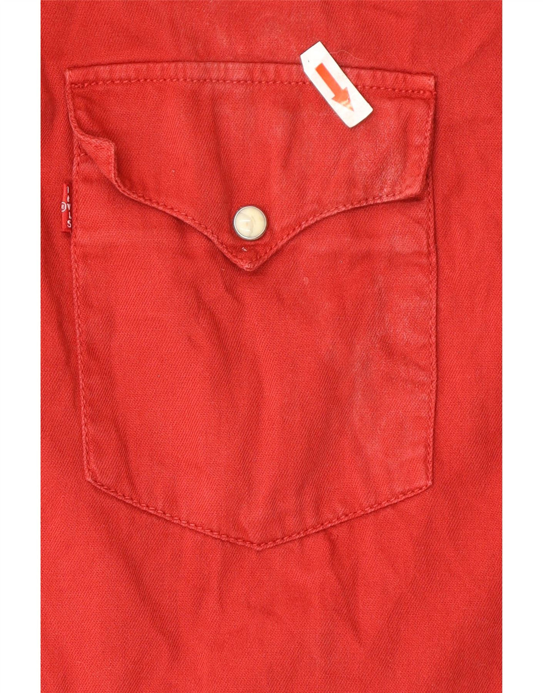 Мужская Рубашка Levi's 2XL Красная Хлопок