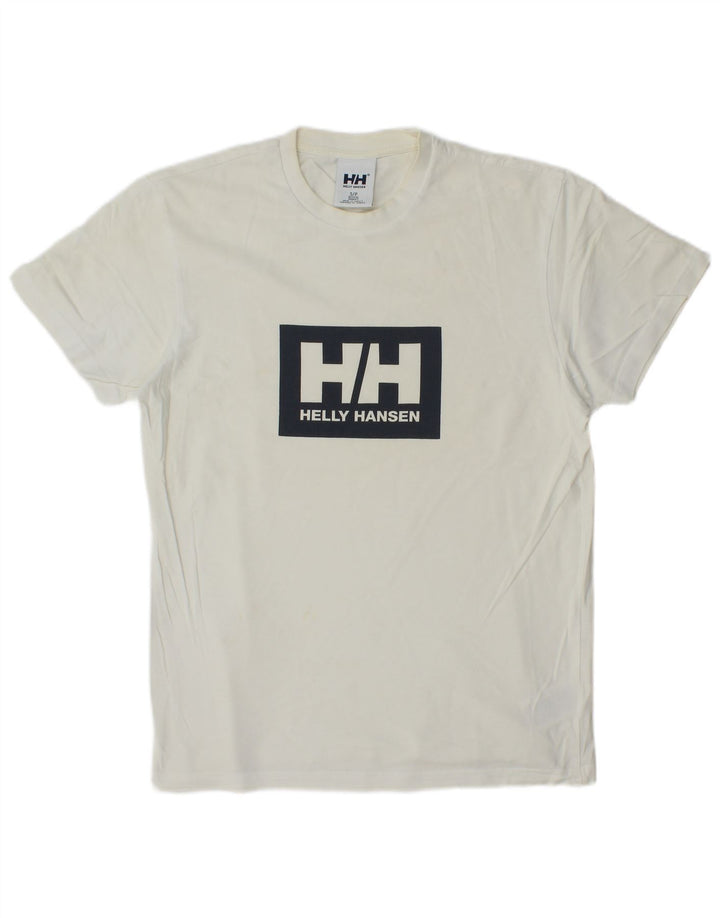 Helly Hansen Мужская футболка с рисунком, маленький белый хлопок
