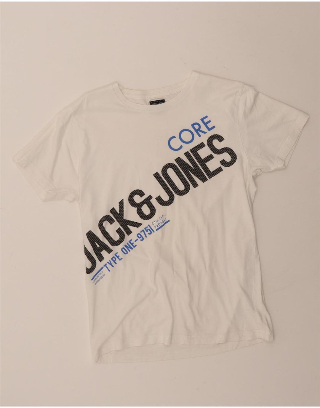 JACK & JONES Mens Graphic T-Shirt Top Large White Cotton Vintage Jack & Jones and Second-Hand Jack & Jones from Messina Hembry 